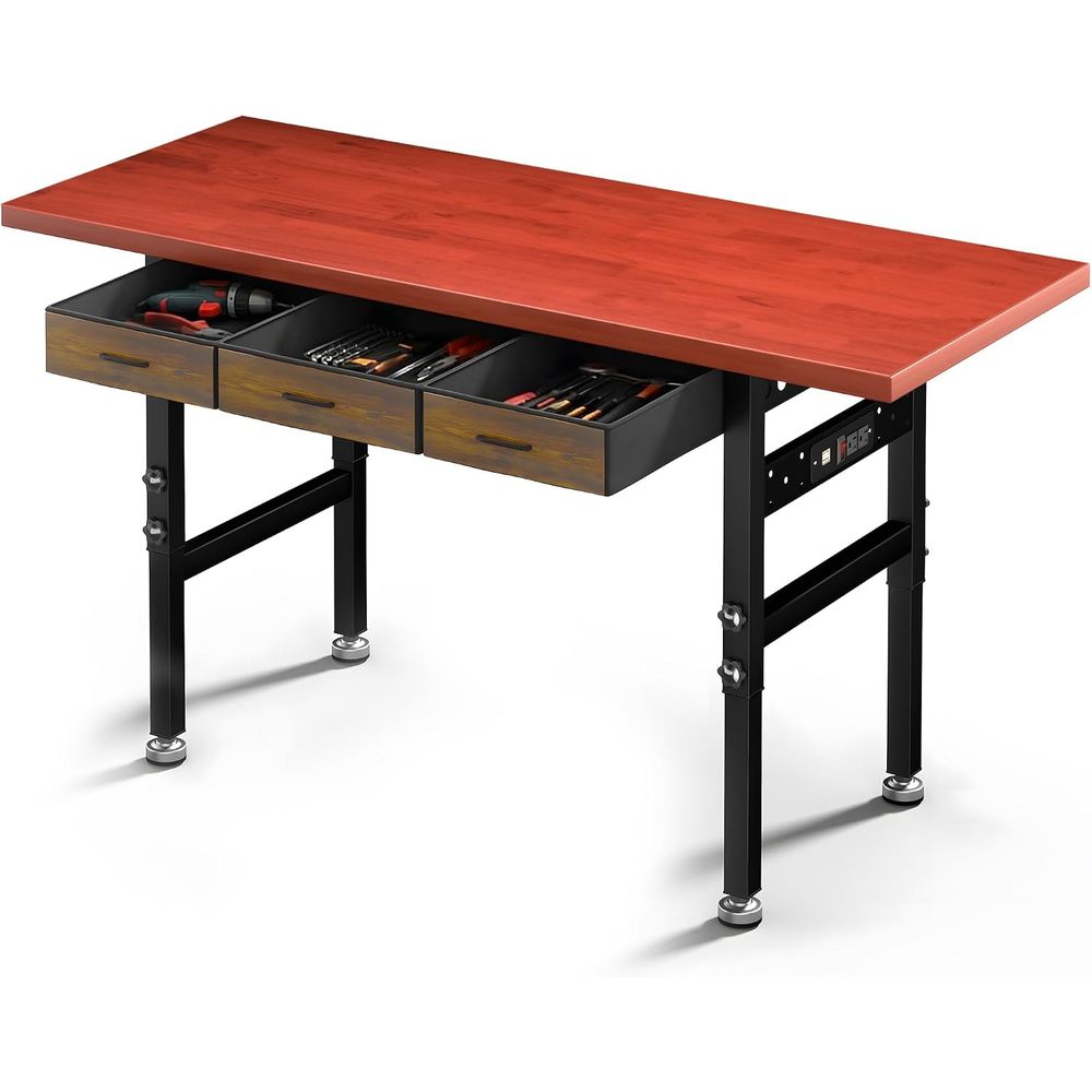 Workbench Woodworking - Meja Kerja dengan Tinggi yang Dapat