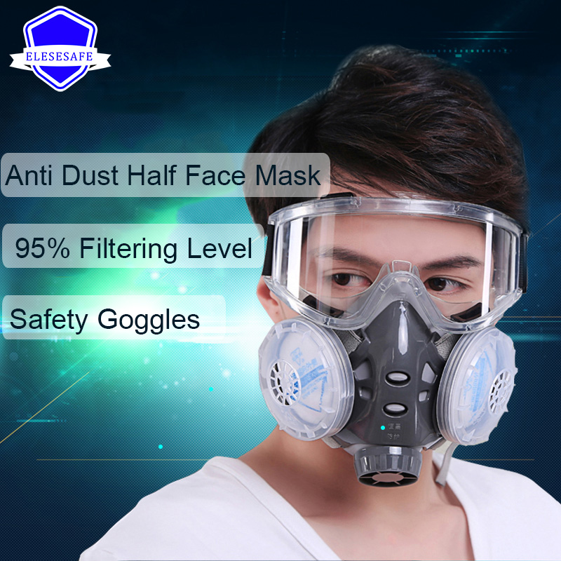 Woodworking Respirator - Masker Anti Debu Baru Respirator Wajah