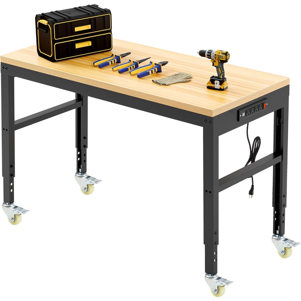 Workbench Woodworking - Meja Kerja yang Dapat Disesuaikan, Meja
