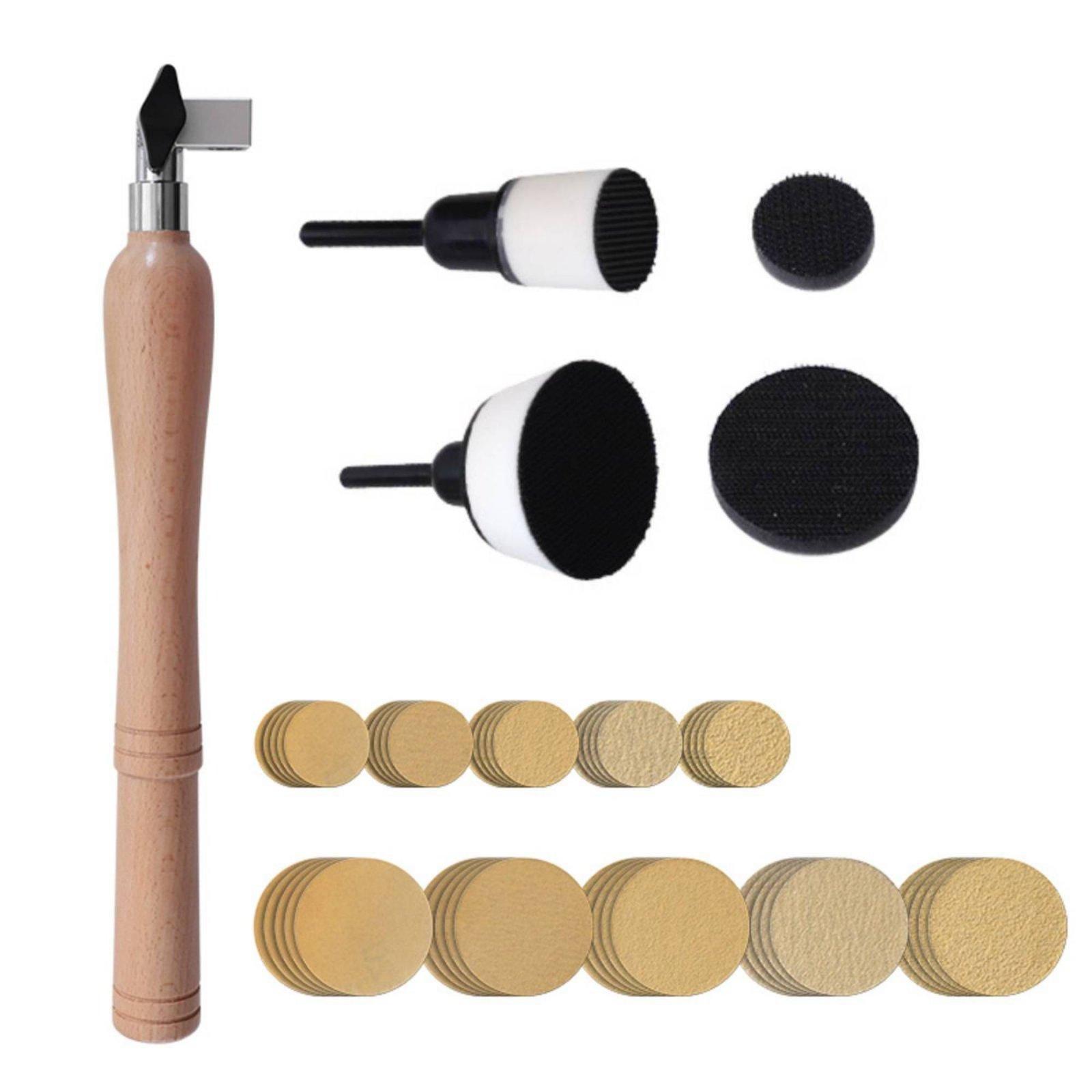 Woodworking Lathe - Set Alat Poles Genggam untuk Pengerjaan