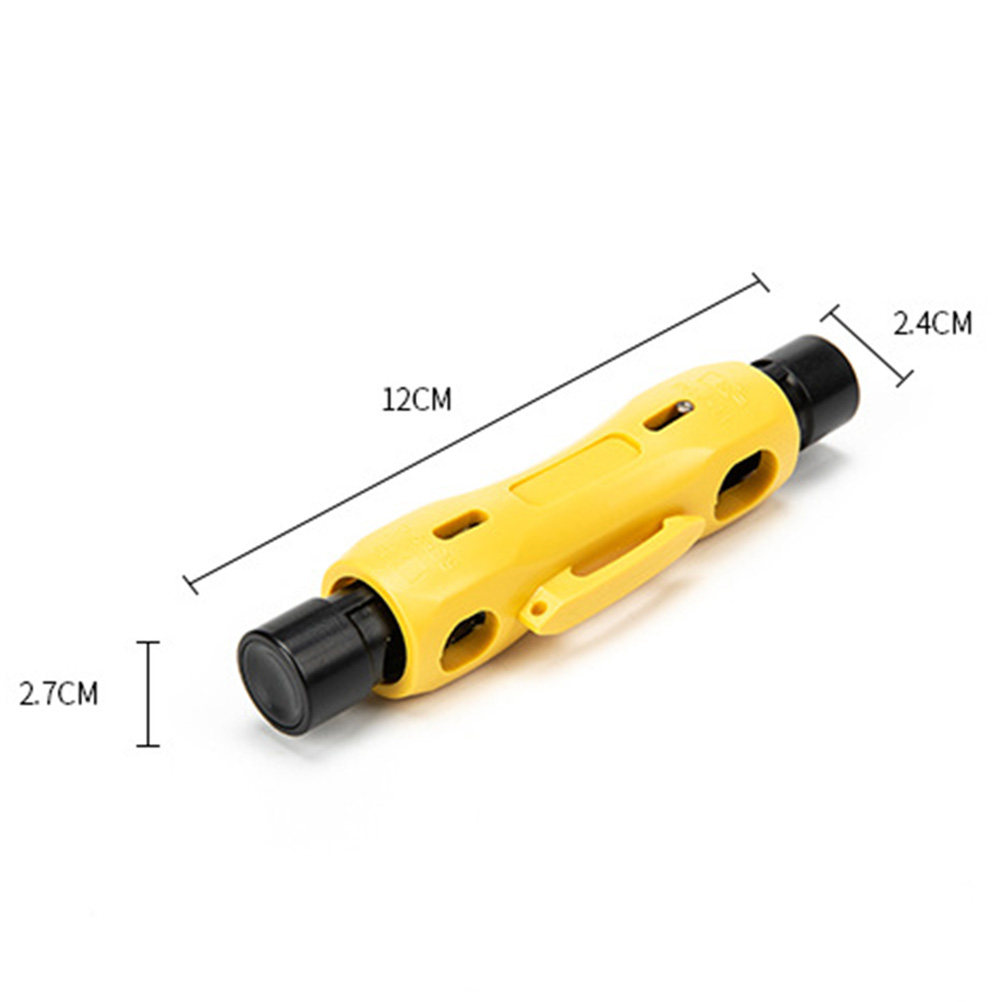 Woodworking Network - Alat Pengupas Kabel Koaksial Kuning, Penjepit