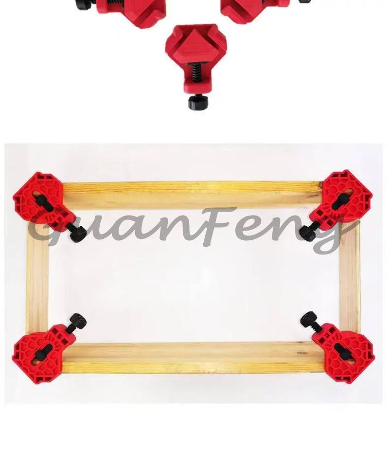 Woodworking Quick Clamps - 4-Pak Penjepit Sudut 90 Derajat, Penyangga