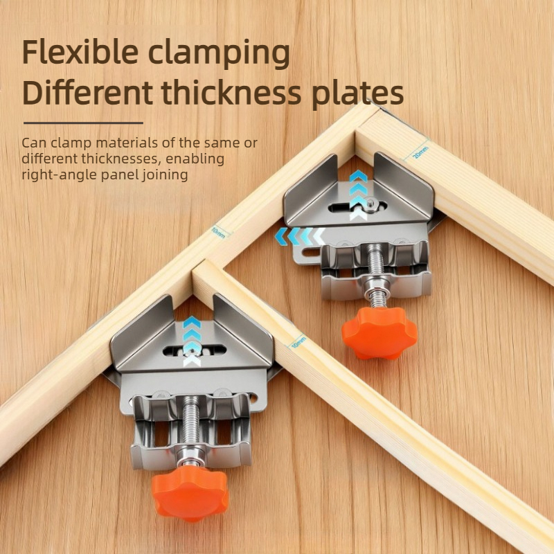 Woodworking Quick Clamps - Penjepit sudut terbuka/tertutup dari baja tahan