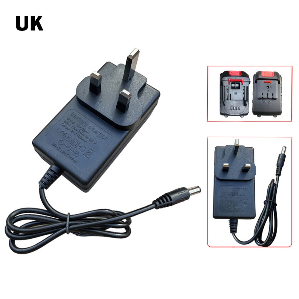 Woodworking Uk - Pengisi Daya Baterai Lithium 21V Colokan
