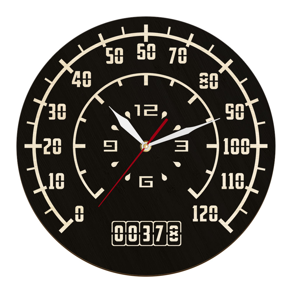 Woodworking Inspiration - Jam Dinding Kayu Terinspirasi Speedometer Dashboard
