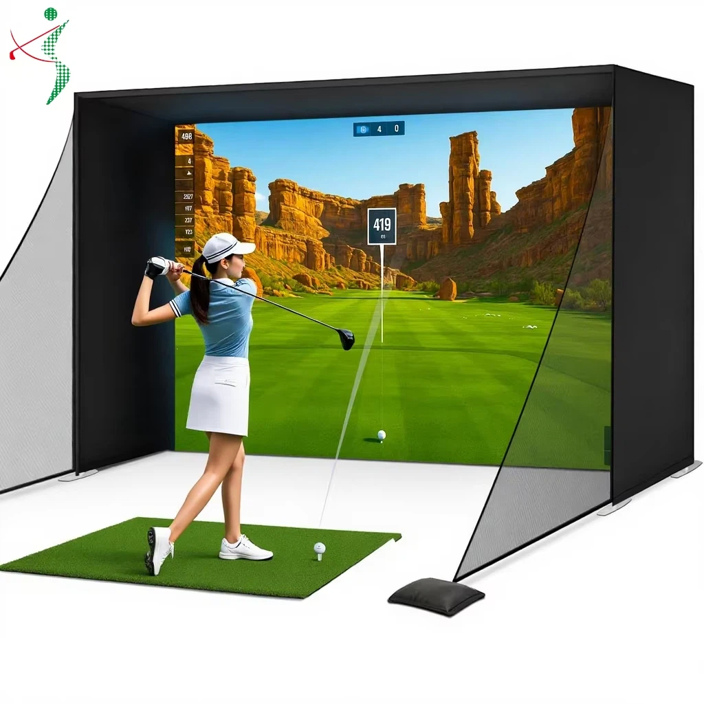 Woodworking Simulator - Jaring Penutup Simulator Golf 10x9ft dengan