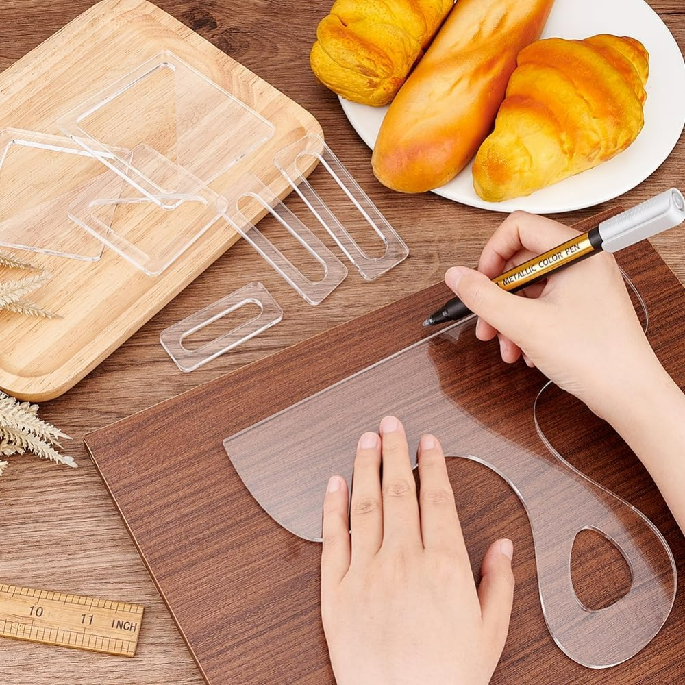7Pcs Template Charcuterie deng - Woodworking Boards ulasan dan harga