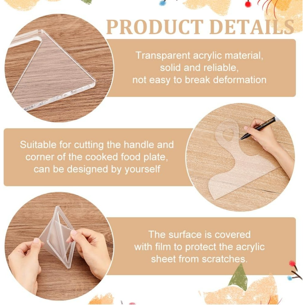 7Pcs Template Charcuterie deng - Woodworking Boards ulasan dan harga