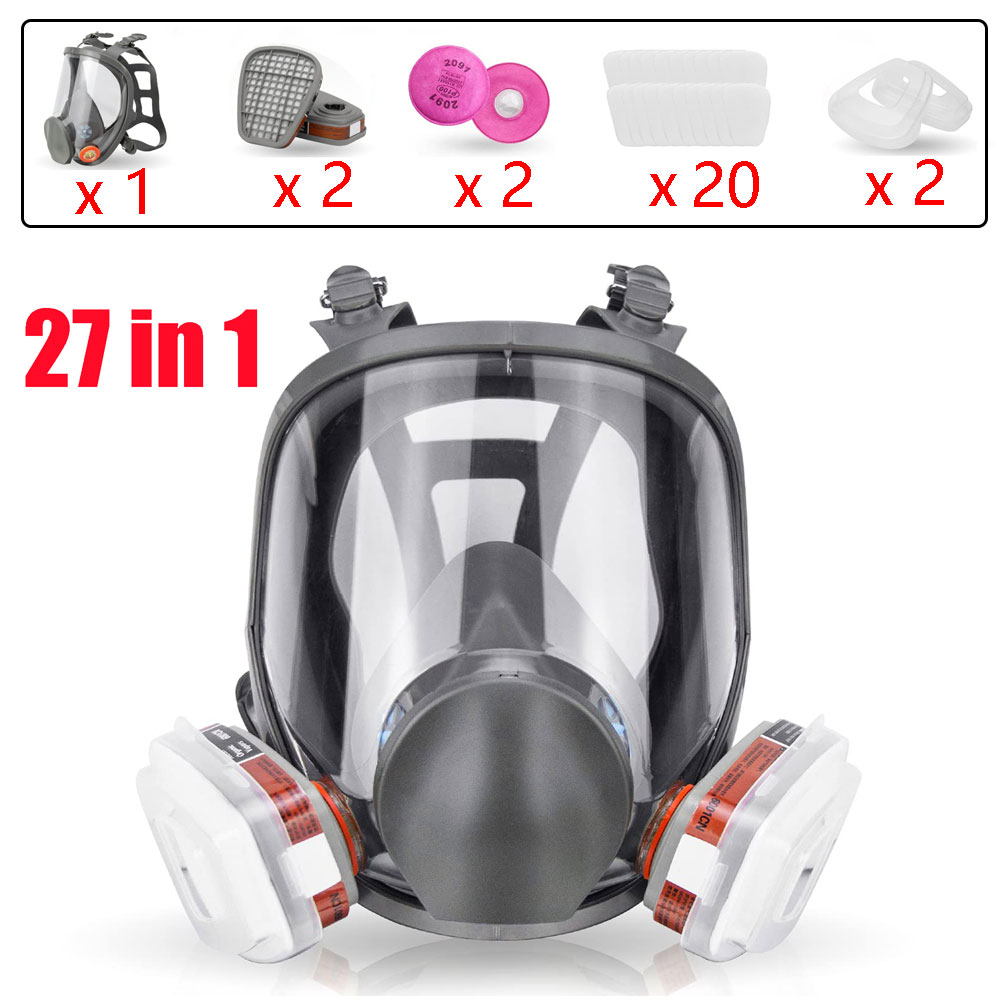 6800 Masker Gas Full Face Ukur - Woodworking Respirator ulasan dan harga