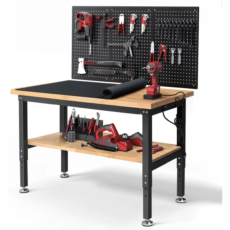 Meja Kerja untuk Garasi dengan - Workbench Woodworking ulasan dan harga