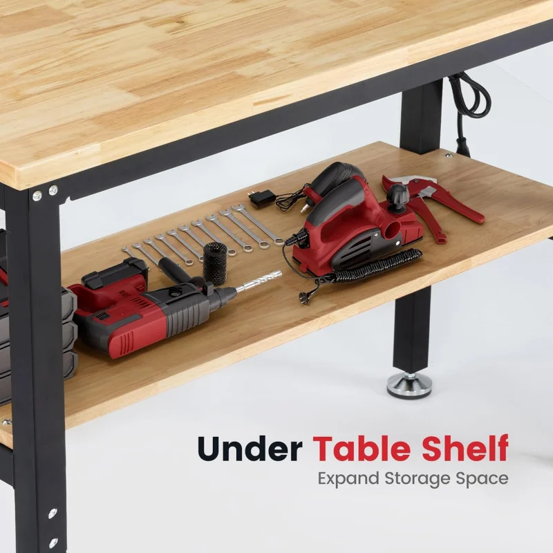 Meja Kerja untuk Garasi dengan - Workbench Woodworking ulasan dan harga