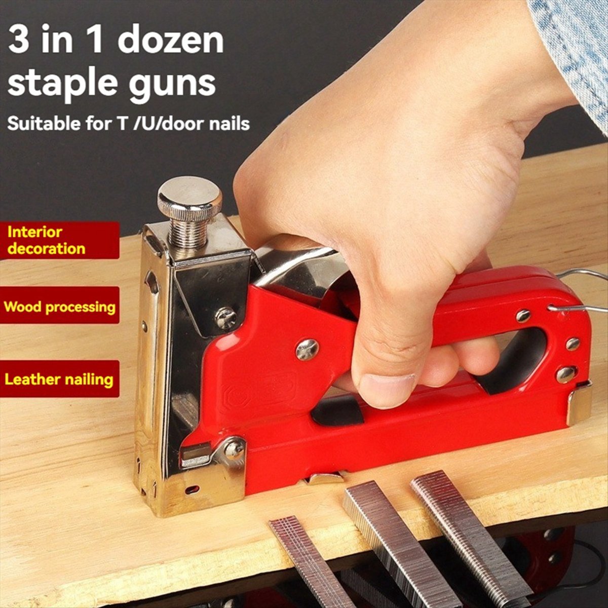 N82R Manual Stapler Tiga Fungs - Woodworking Tools ulasan dan harga
