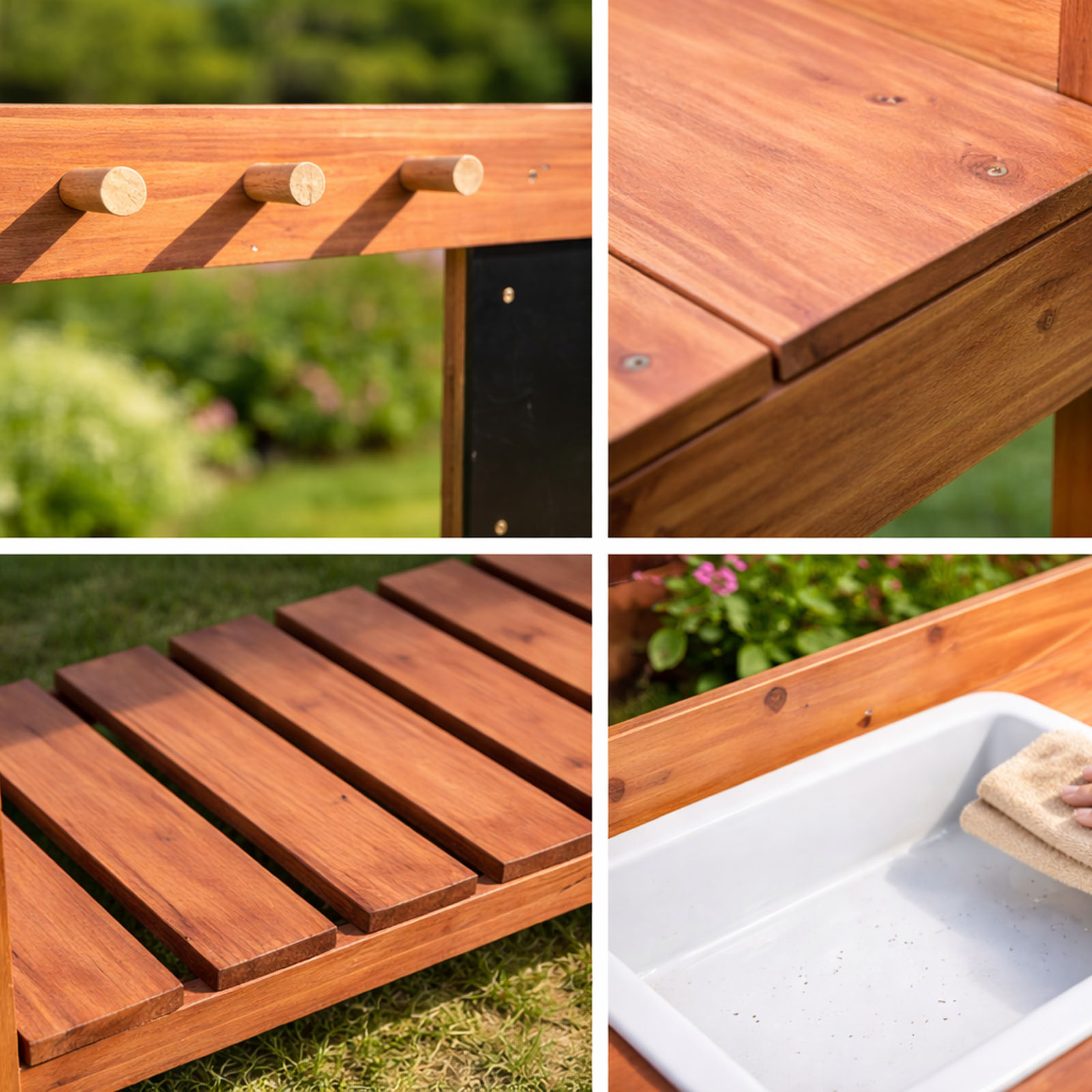 Meja Pot Tanam Kayu untuk Anak - Workbench Woodworking ulasan dan harga