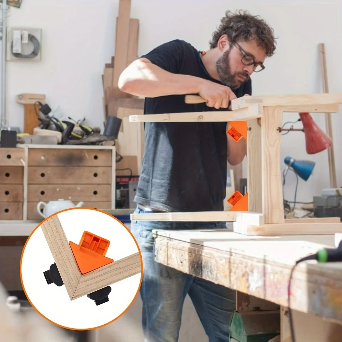 Penjepit Kayu Sudut Siku 90 De - Woodworking Quick Clamps ulasan dan harga