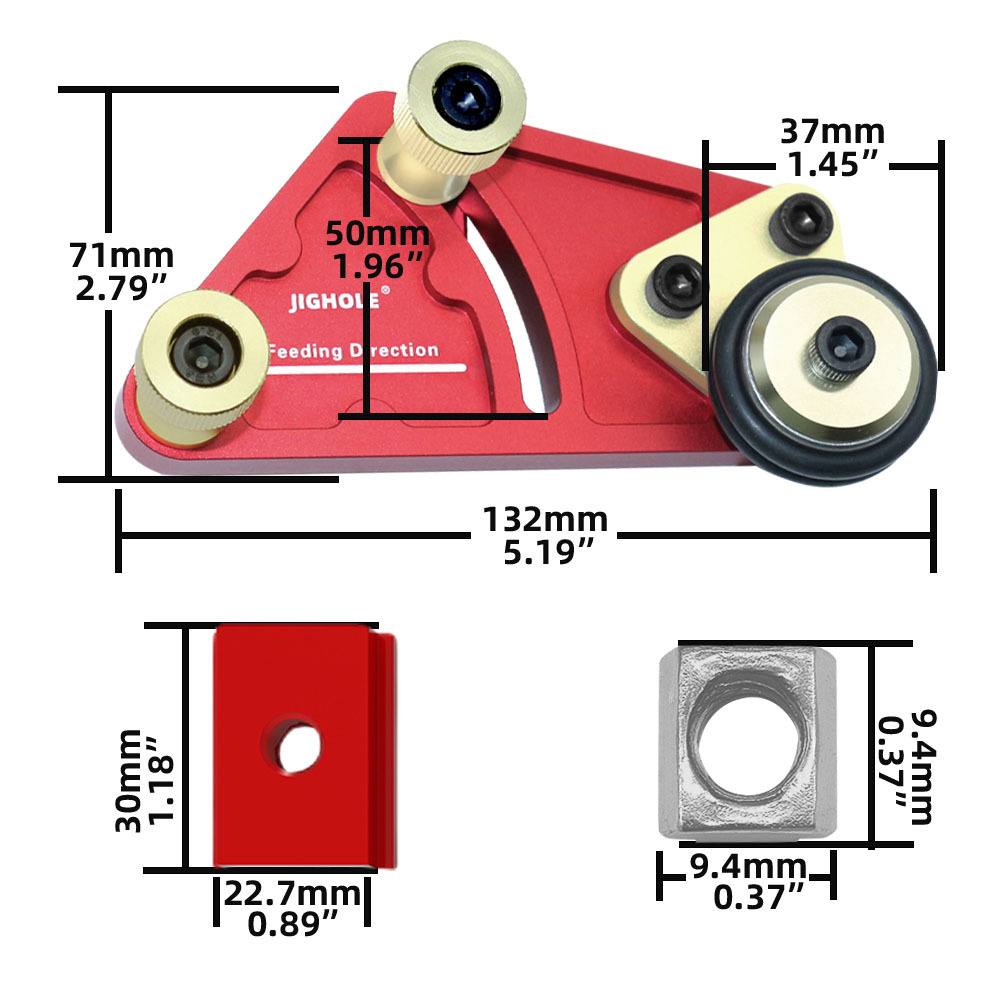 1 Pasang Panduan Stok Presisi  - Woodworking Boards ulasan dan harga