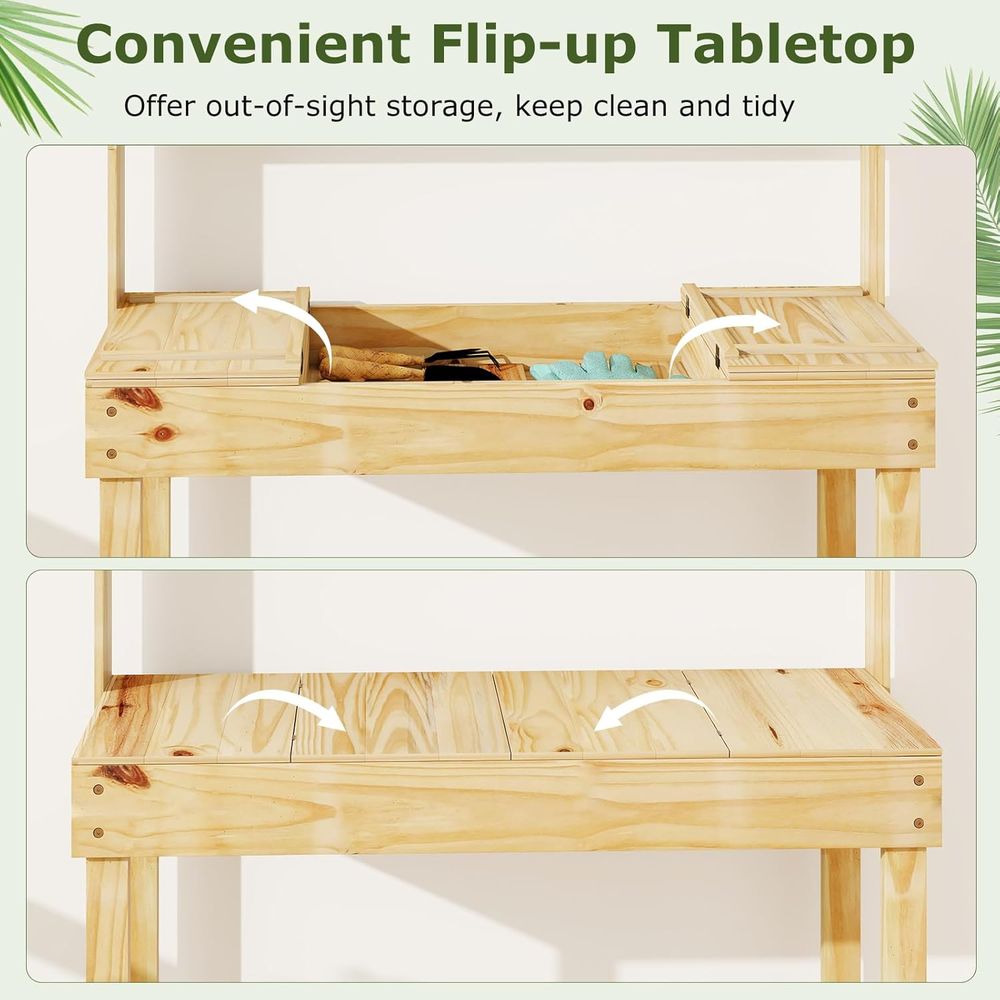 Meja Kerja Taman Kayu 60”, Mej - Workbench Woodworking ulasan dan harga