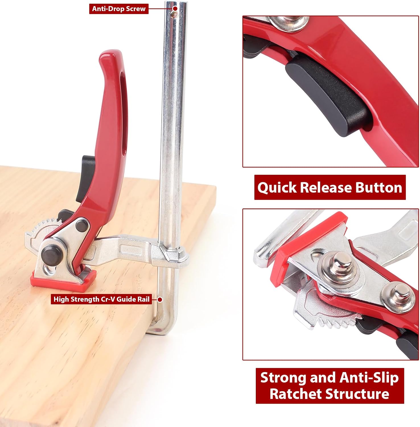 Penjepit F Ratchet Heavy Duty  - Woodworking Quick Clamps ulasan dan harga