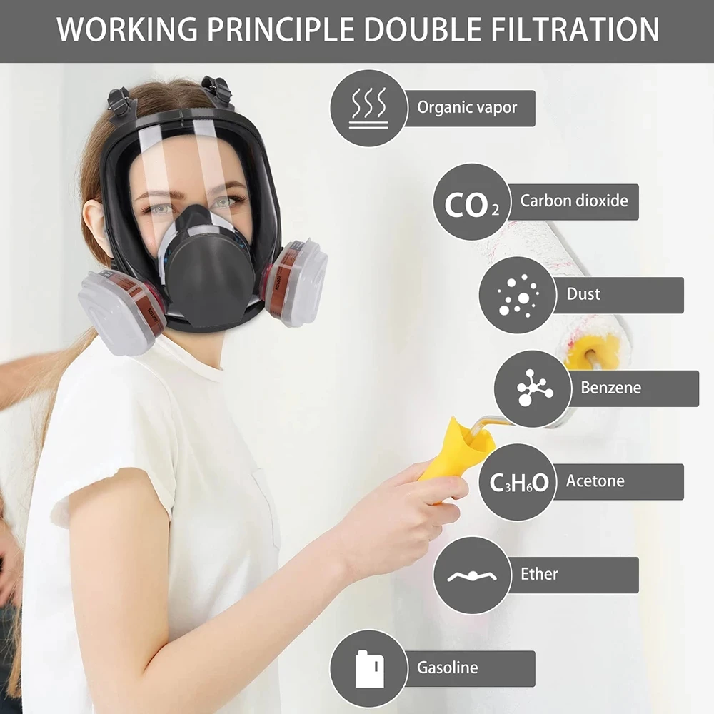 6800 Lukisan Industri Penyempr - Woodworking Respirator ulasan dan harga